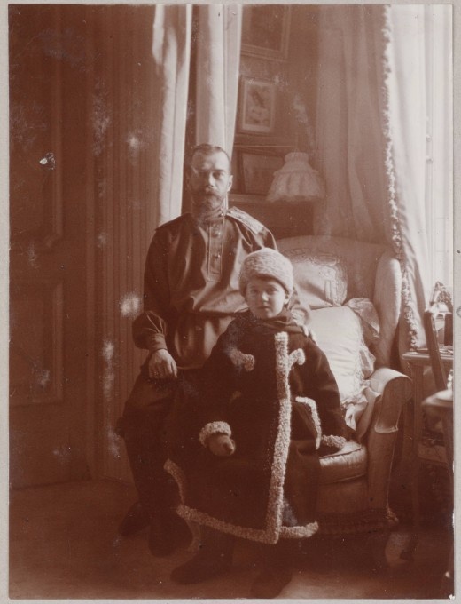 Tsar Nicholas II and Tsesarevich Alexei 