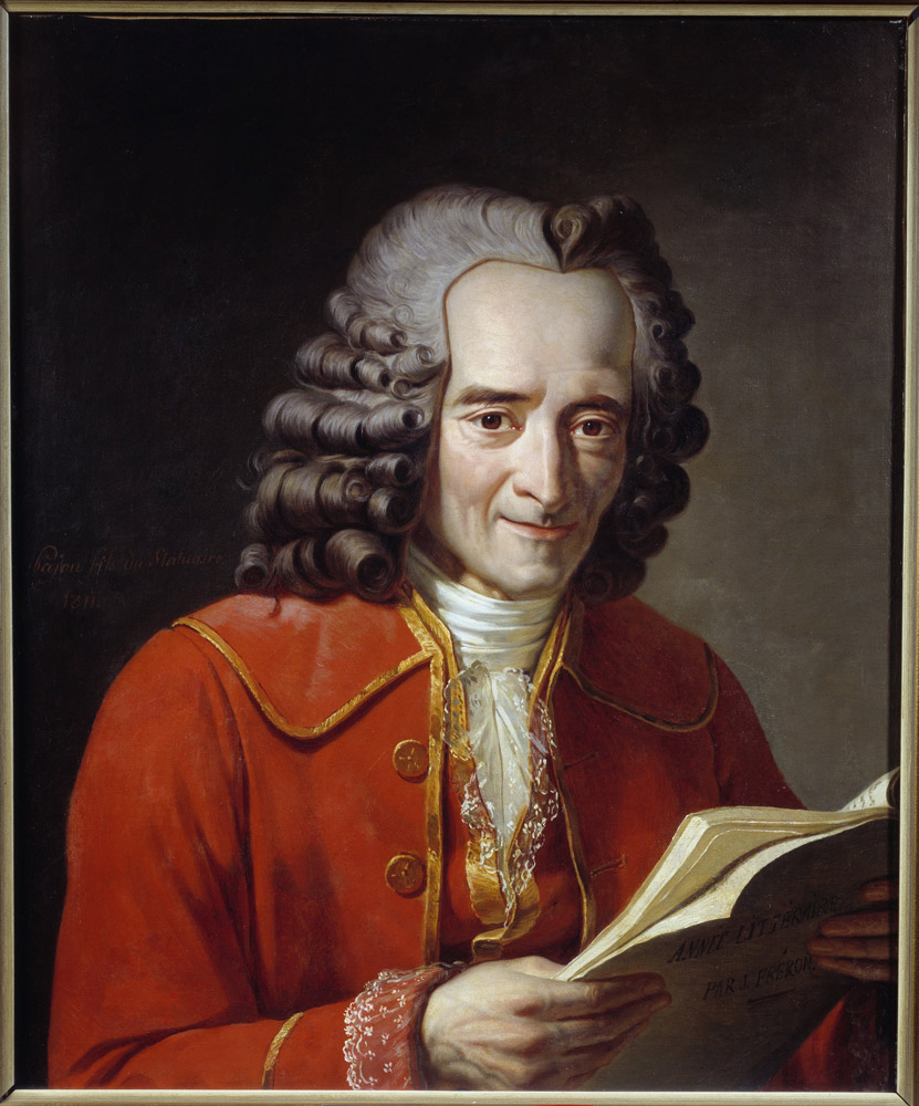 Portrait of Voltaire (1694-1778) in old age. 