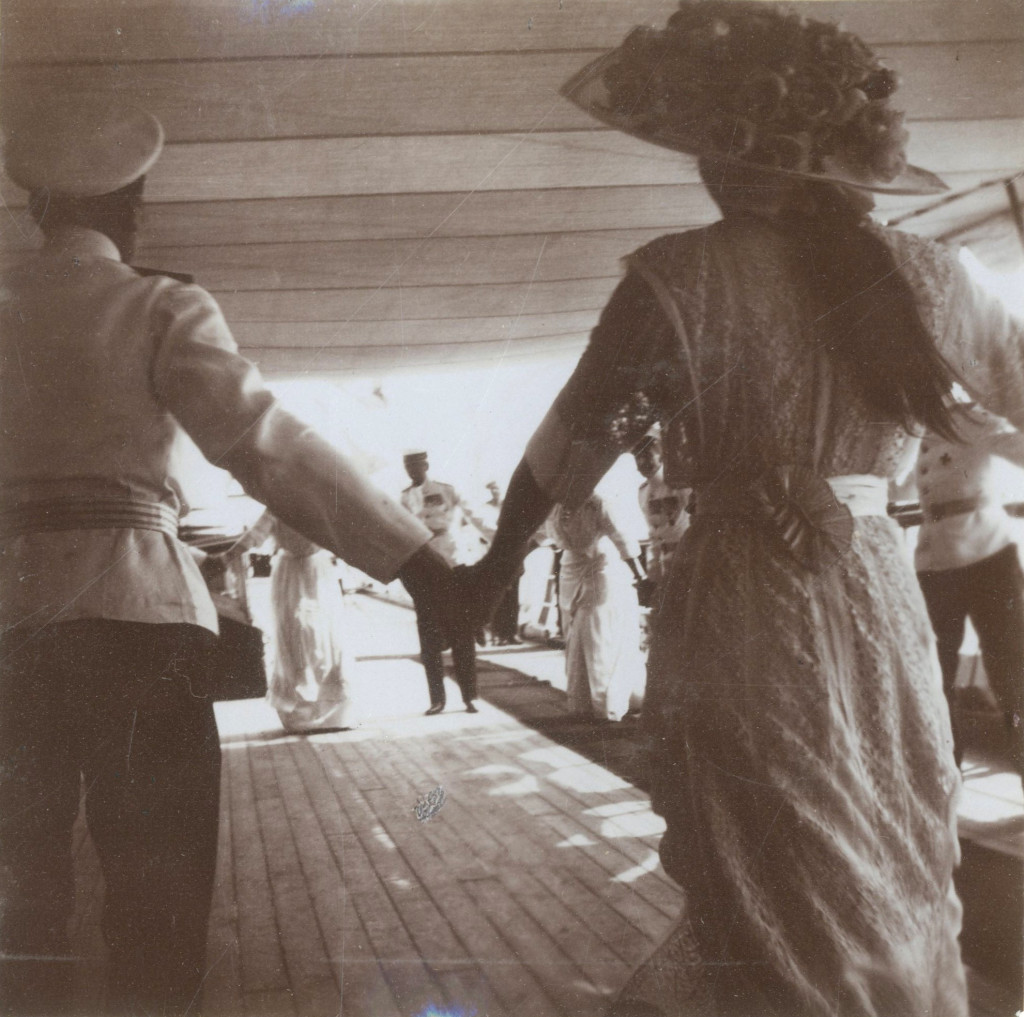 The Romanov family dancing aboard "The Polar Star". Photo credit: ГА РФ, ф. 640 оп. 3 д. 25 л. 19 об. фото 269 