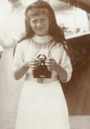 Grand Duchess Anastasia Romanov with her Kodak Brownie