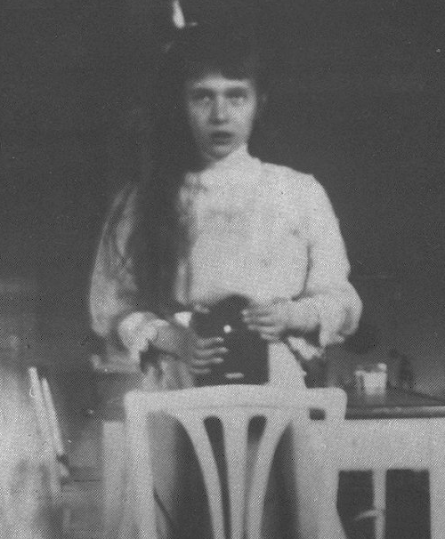 Grand Duchess Anastasia Romanov with her Kodak Brownie