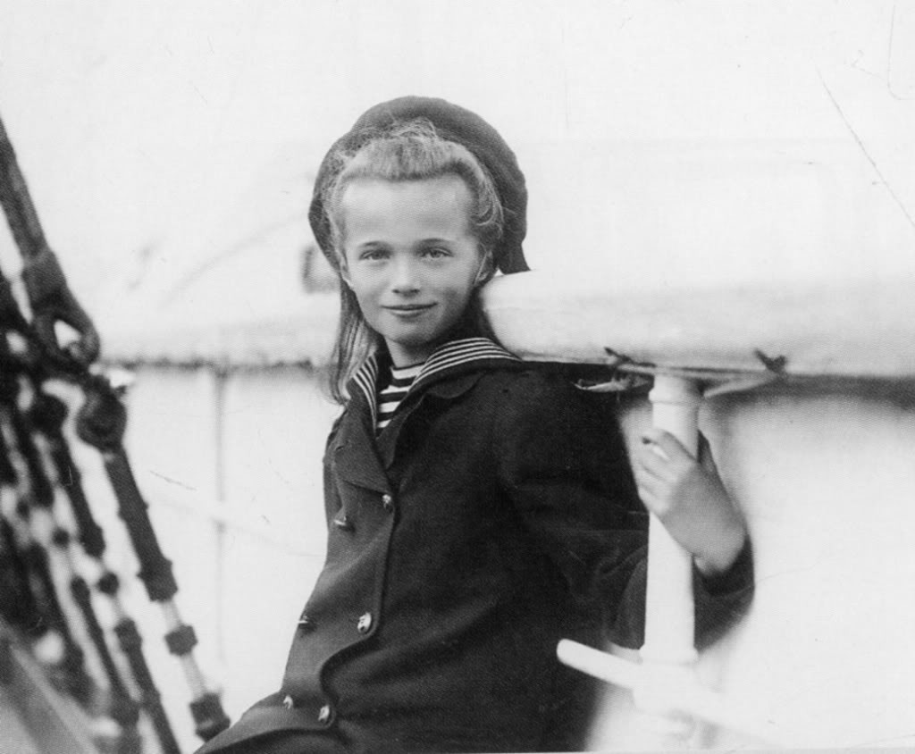 Olga Nikolaevna Romanova on the imperial yacht