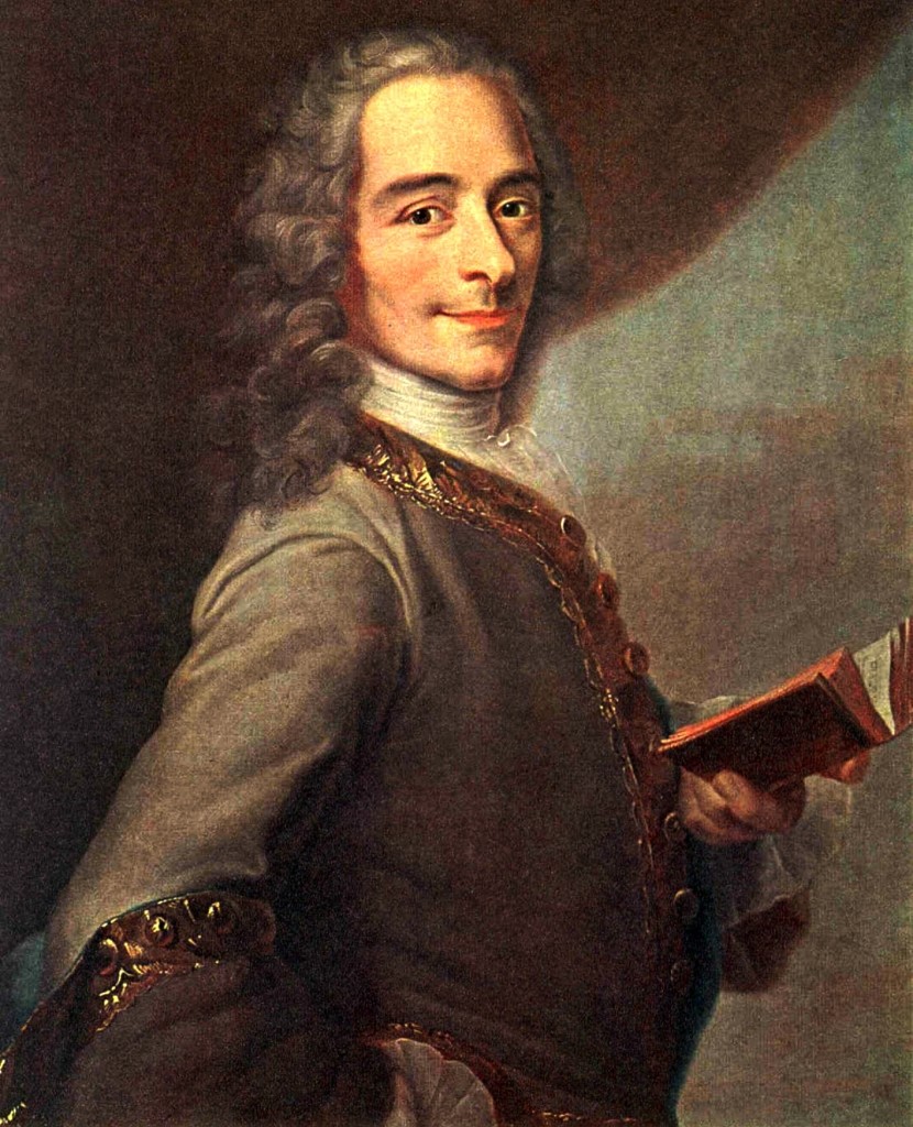 French philosopher François-Marie Arouet, or Voltaire. 