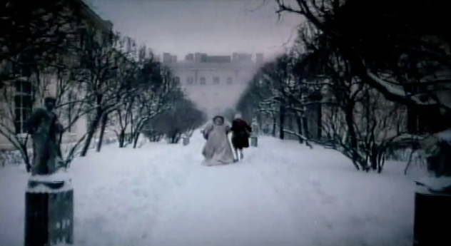Still from the film "The Russian Ark" depicting Catherine the Great 
