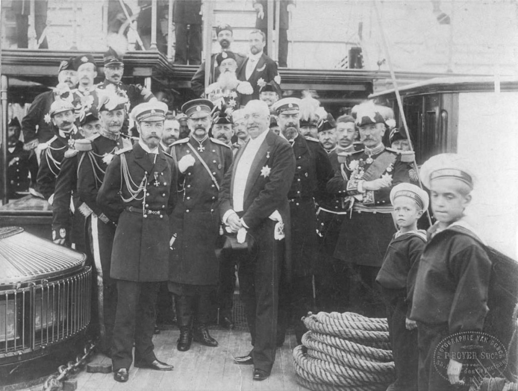 1896 Romanov family visit to Paris.