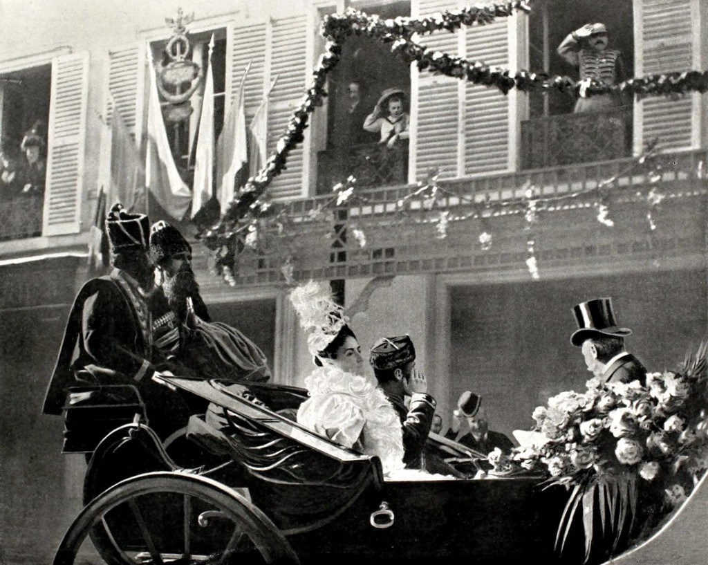 1896 Romanov family visit to Paris.