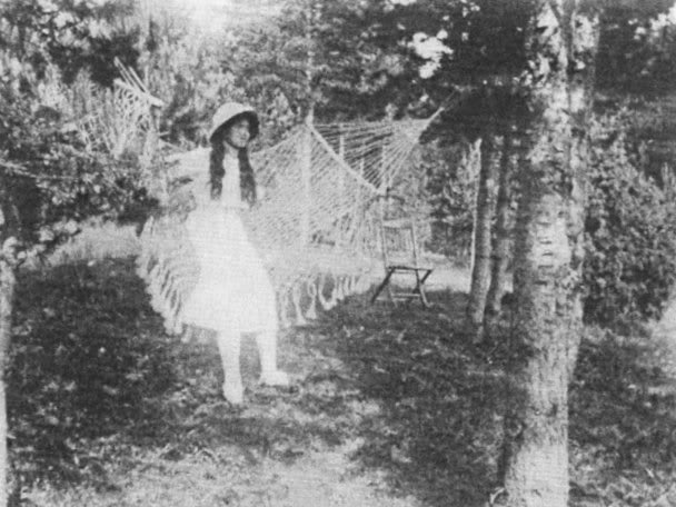 Grand Duchess Maria Romanov in a hammock