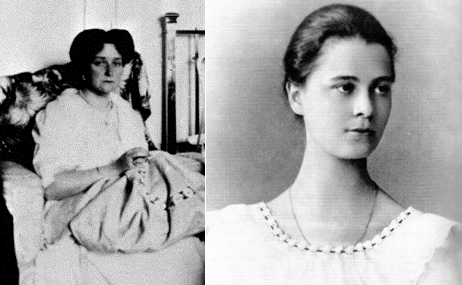 Empress Alexandra and Margarita "Rita" Khitrovo, a Romanov family friend. 