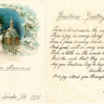 OLGA ROMANOV: CHRISTMAS CARD, 1906