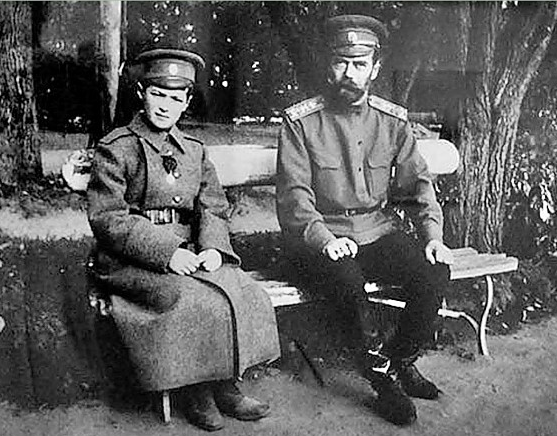 Nicholas II and Alexei circa 1915 
